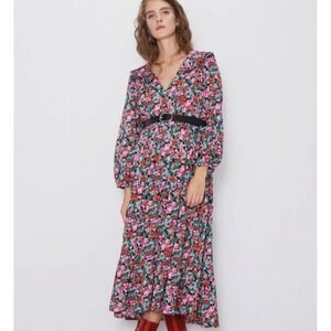 Zara | Dresses | Topstitched Gauze Dress | Poshmark